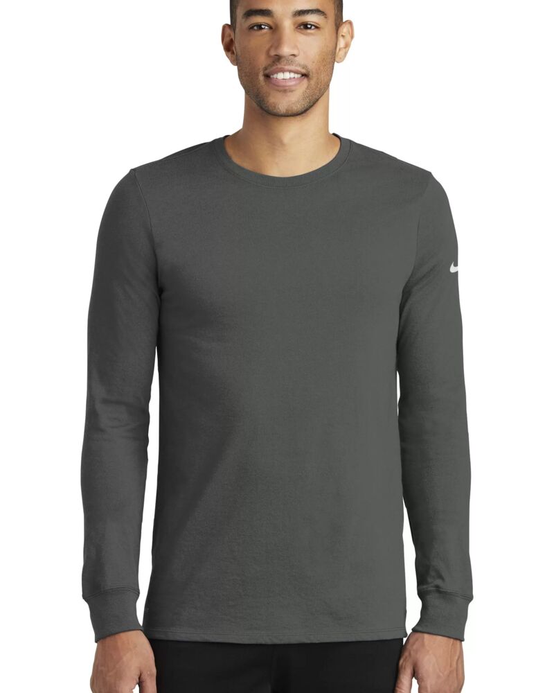 NIKE Dri-FIT COTTON/POLY LONG SLEEVE TEE Thumbnail