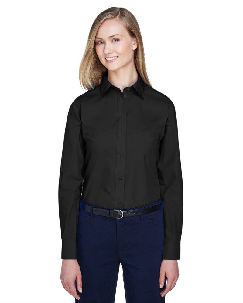 Women's Crown Collection® Broadcloth Woven Dress Shirt Thumbnail