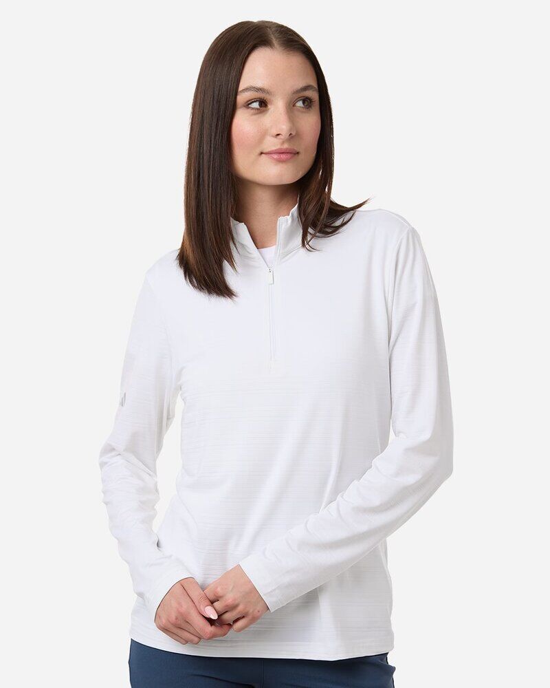 Women's Textured Stripe Quarter-Zip Pullover Thumbnail