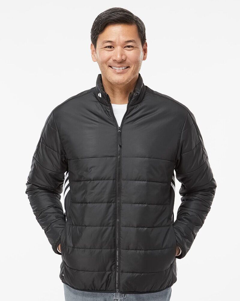 Men's 3-Stripes Puffer Full-Zip Jacket Thumbnail