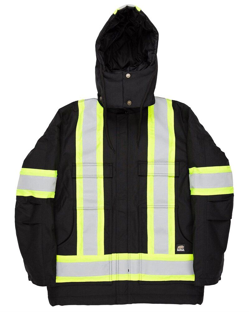 Tall Safety Striped Arctic Insulated Chore Coat Thumbnail