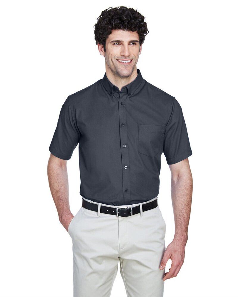 Men's Optimum Short Sleeve Twill Dress Shirt Thumbnail